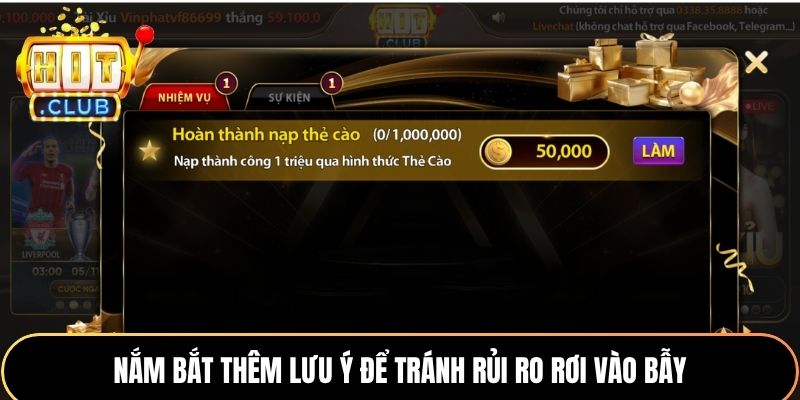 Nắm bắt thêm lưu ý để tránh rủi ro rơi vào bẫy
